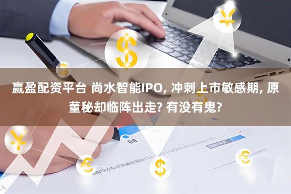 赢盈配资平台 尚水智能IPO, 冲刺上市敏感期, 原董秘却临阵出走? 有没有鬼?