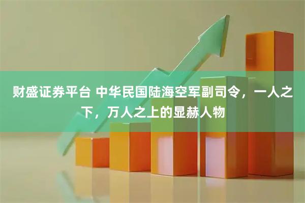 财盛证券平台 中华民国陆海空军副司令，一人之下，万人之上的显赫人物